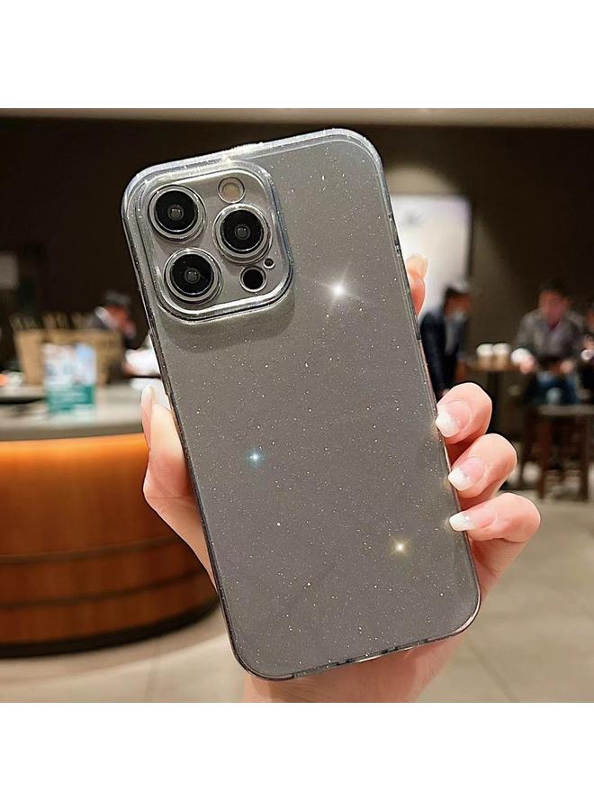 اس-توب جراب لهاتف iPhone 15 Pro، جراب هاتف TPU بلون سادة لامع من مادة هلامية - Image 1