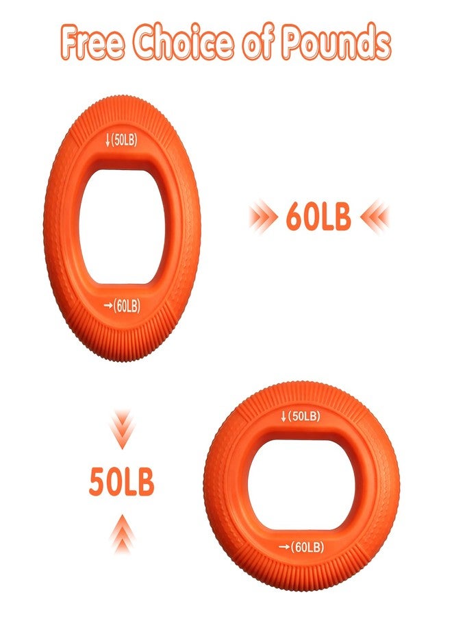 LYMXsd Grip Strength Trainer (30-80lbs) - 6 Resistance Levels, 3PCS Silicone Hand Grip Strengthener Rings for Rock Climbing, Athletes, Finger Workout & Stress Relief - Double Force Design - Image 5