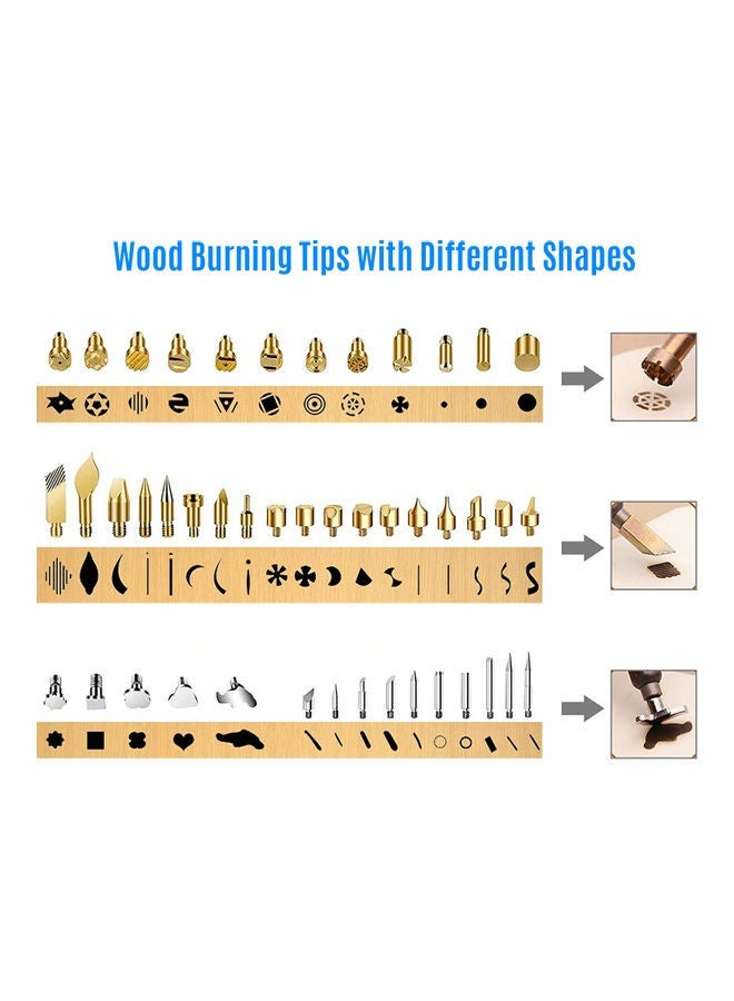 NIBEMINENT 106-Piece Wood Burning Kit Multicolour - Image 3