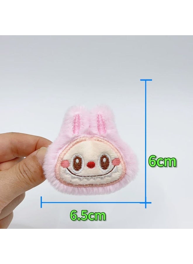 MiMi & BeiBei Labubu Keychain For Women And Girls, Cute Labubu Doll Wristlet Accessories For Backpack Handbag Car Keys, Plush Doll Pendant - Image 3