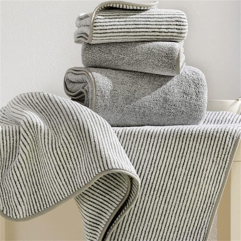 Bamboo Charcoal Bath Towel Set: 35*75cm Face & Child Towel 70*140cm Mother Towel - Premium Absorbent Quick Dry High Density Coral Velvet Texture - Skin-friendly Plush Luxurious Durable for Family Home - Image 3