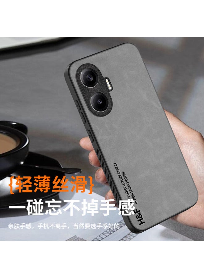 Hotfire Redmi Turbo 4 Pro Phone Case Redmi Turbo 4 Pro Protective Cover Upgraded Skin-Like Sheepskin Frosted Lens Full Coverage Silicone - Coral Blue