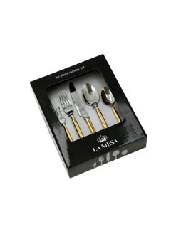 La Mesa La Mesa gold stainless steel cutlery set 20 pc  - Image 1