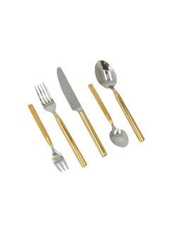 La Mesa La Mesa gold stainless steel cutlery set 20 pc  - Image 2