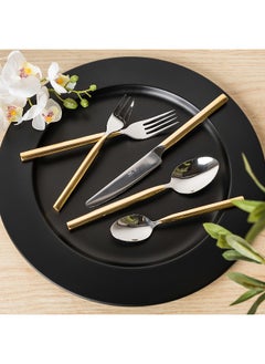 La Mesa La Mesa gold stainless steel cutlery set 20 pc  - Image 4