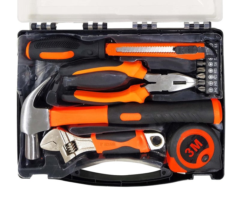 IBELL HT1730 Hand Tool Kit for Household DIY Emergency Maintenance 14 Pieces - Image 1