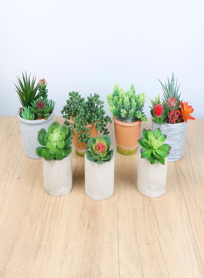 COTSEN 19 Pack Artificial Succulents Assorted Plants Fake Succulents Unpotted Hanging Succulent Aloe Vera False Cactus Succulent Family Office Garden Indoor Outdoor Decor - Image 3