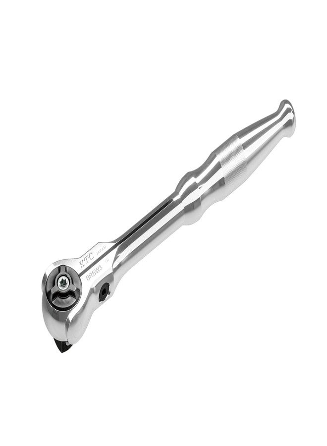 KTC KYOTO TOOL (KTC) 9.5 sq. Swivel Ratchet Handle, BRSW3, Silver - Image 1