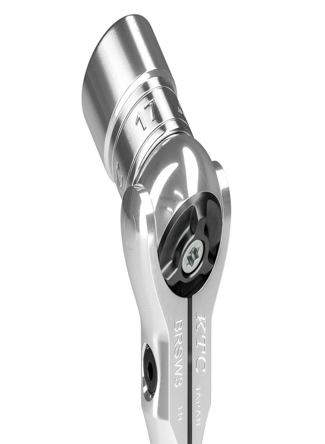 KTC KYOTO TOOL (KTC) 9.5 sq. Swivel Ratchet Handle, BRSW3, Silver - Image 3