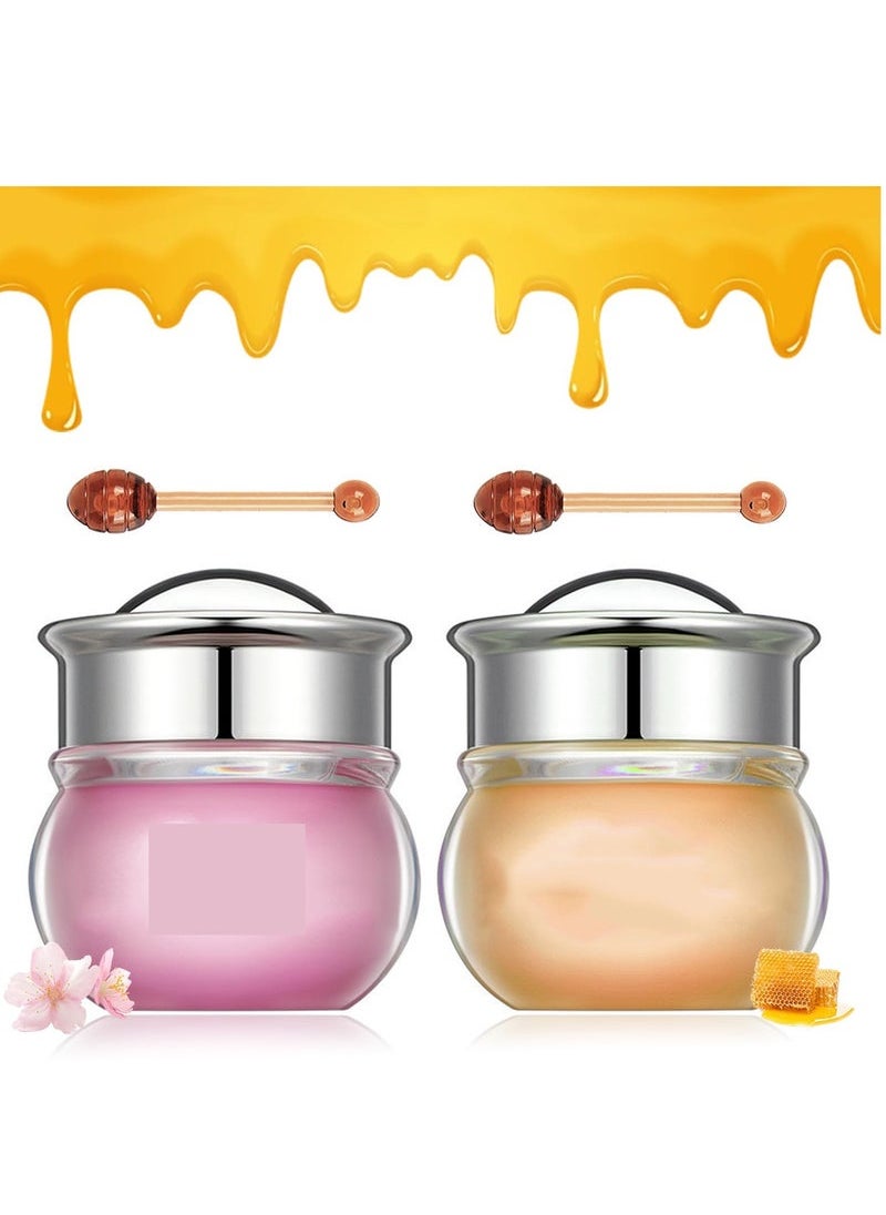 Captaintech Balm, Moisturizing Honey Lip Oil Lipsticks, Lip Care, Lip Balm Honey Pot Lip Mask, Fast-Acting Nourishment, Ideal for Chapped, Dry, Cracked, or Damaged Lips  - Image 1