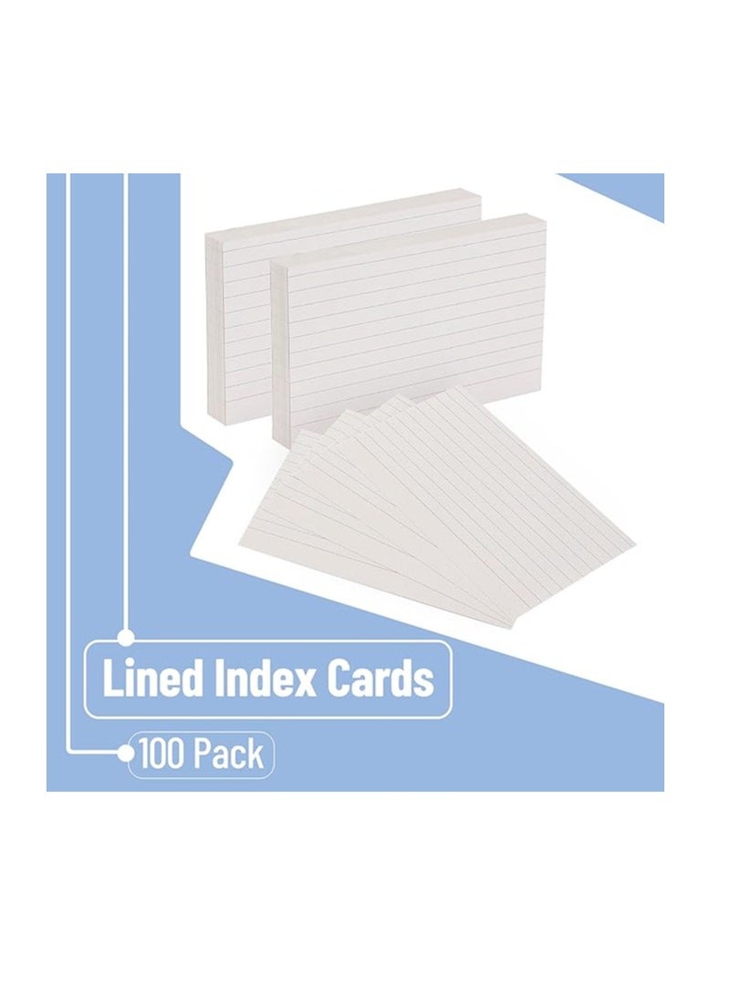 Terabyte Index Cards, 100 Sheets Ruled Index Cards, Flash Cards for Studying, Colored Index Cards, Note Cards, Lined Colored Index Flashcards for Office and School Supplies, 4"x6" Colored Ruled - Image 2