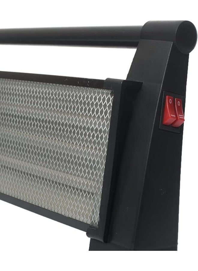 هاي واي دفاية هالوجين من هاي واي - لون اسود - KH 2820 - 1800 وات موفره للطاقة - Image 4