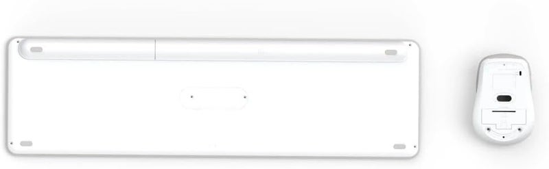 Hama مجموعة لوحة مفاتيح وفأرة لاسلكية Hama WKM-550 - اتصال مزدوج USB 2.4GHz وبلوتوث - توصيل 3 أجهزة فأرة ضوئية مريحة - متوافقة مع اللابتوب والكمبيوتر المكتبي والتابلت وأندرويد - أبيض - Image 4