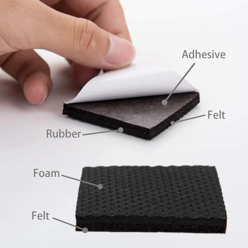 Yelanon Non Slip Furniture Pads -24 pcs 2’’ Furniture Grippers Hardwood Floors, Non Skid for Furniture Legs,Self Adhesive Rubber Feet, Anti Slide Furniture Floors Protectors for Keep Couch Stoppers - Image 2