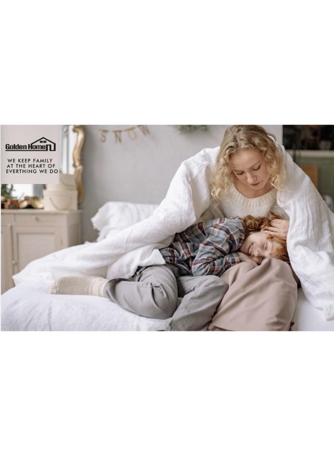 Bedding Microfiber Comforter Duvet Quilt Insert Full White Down Alternative All Season Machine Washable, Soft Comforter Only, (King (220x240 cm))  - Image 3