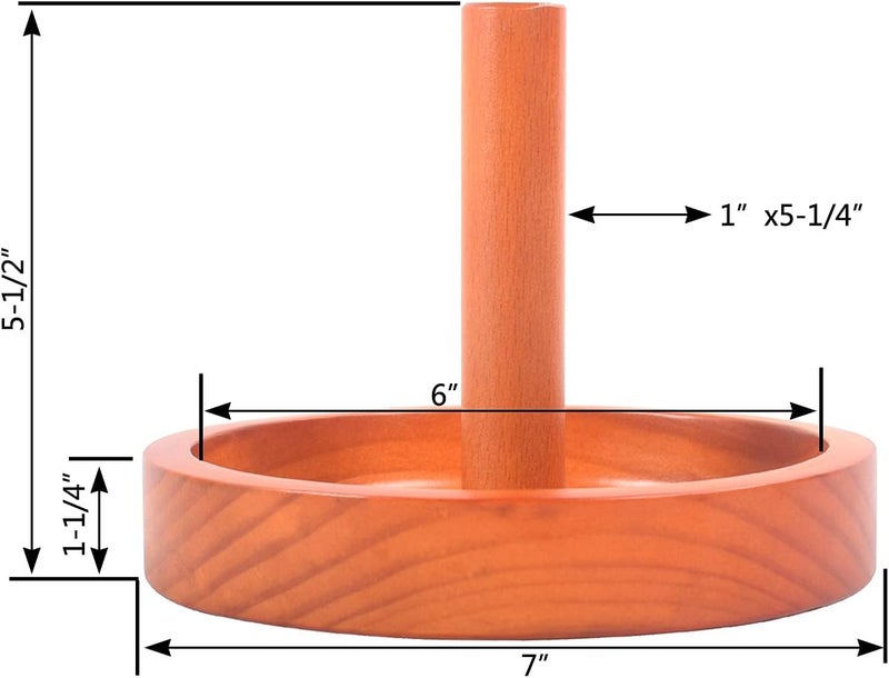 GAMESUN Billiard Cone Talc Bowl Wood Cone Talc Bowl Cone Chalk Holder for Pool/Billiards Table - Image 4
