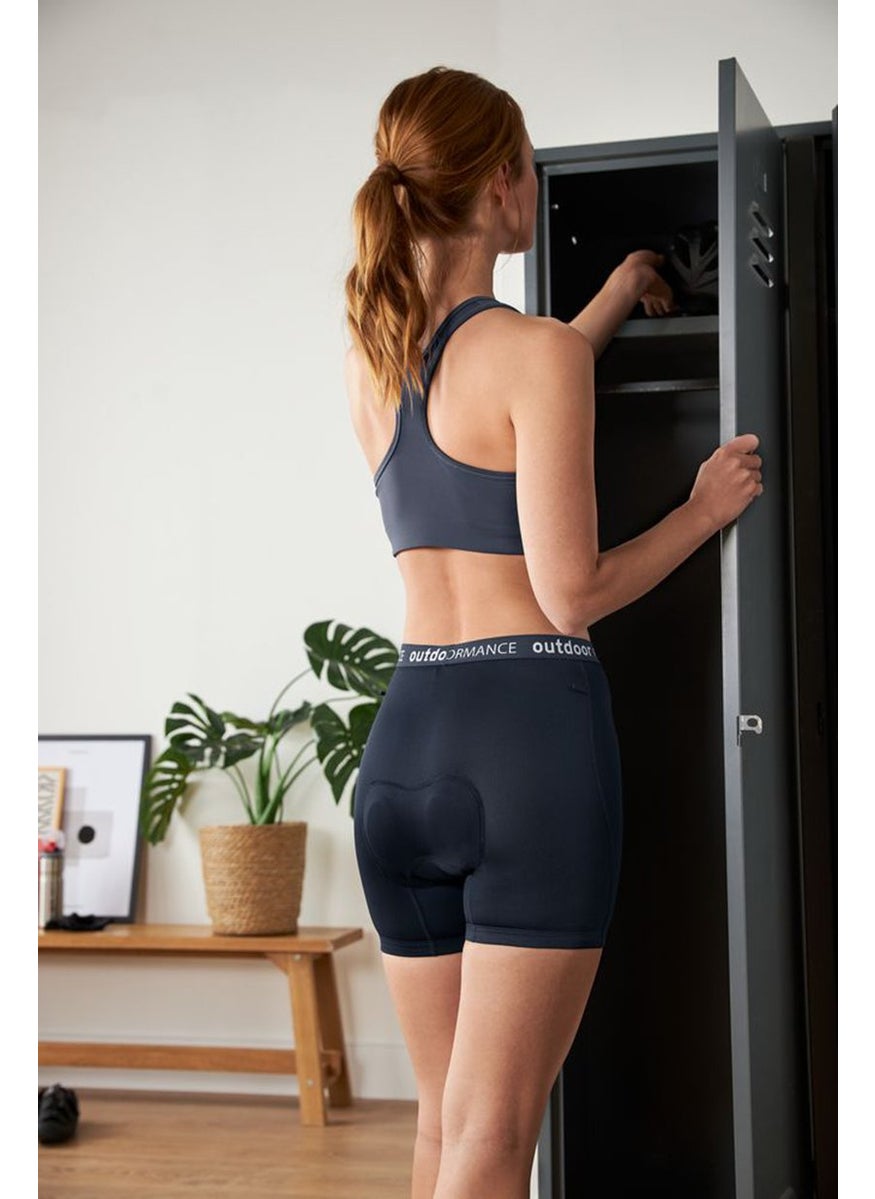Tchibo Women Sportswear Fit Cycling Under Shorts, Navy  - Image 1