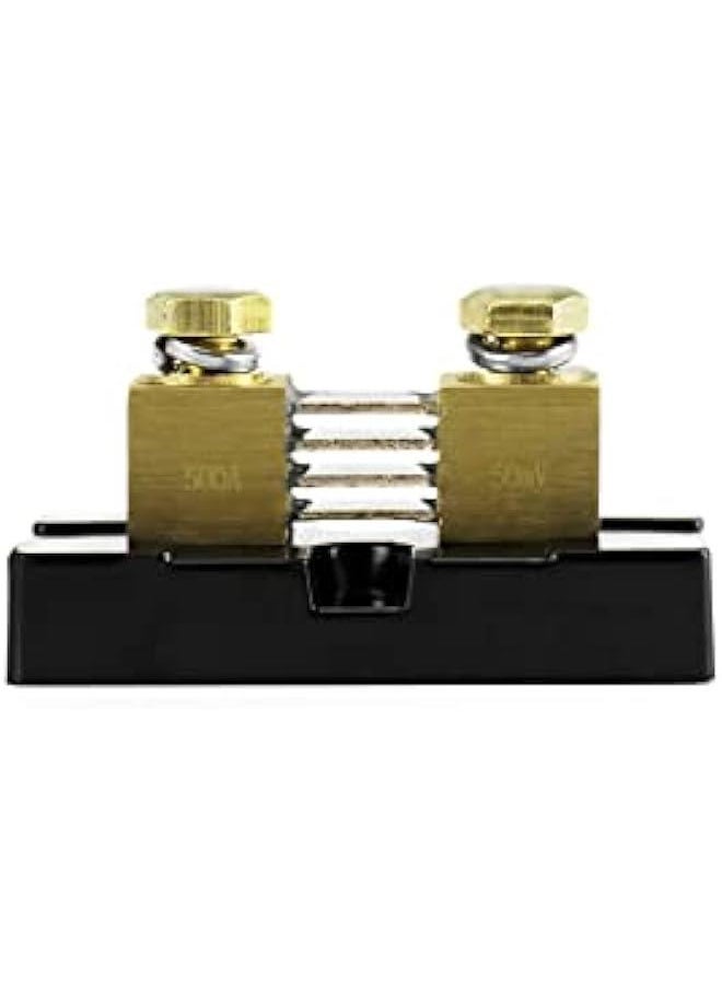 Arabest 500A 50mV Ammeter Shunt Ampere Electric DC Digital Shunt Resistor, for Amplifier Panel Ammeter Current Measurement Auge Tester, Brass and Manganese Copper, 120% of Rated Current, 2 Hours  - Image 2