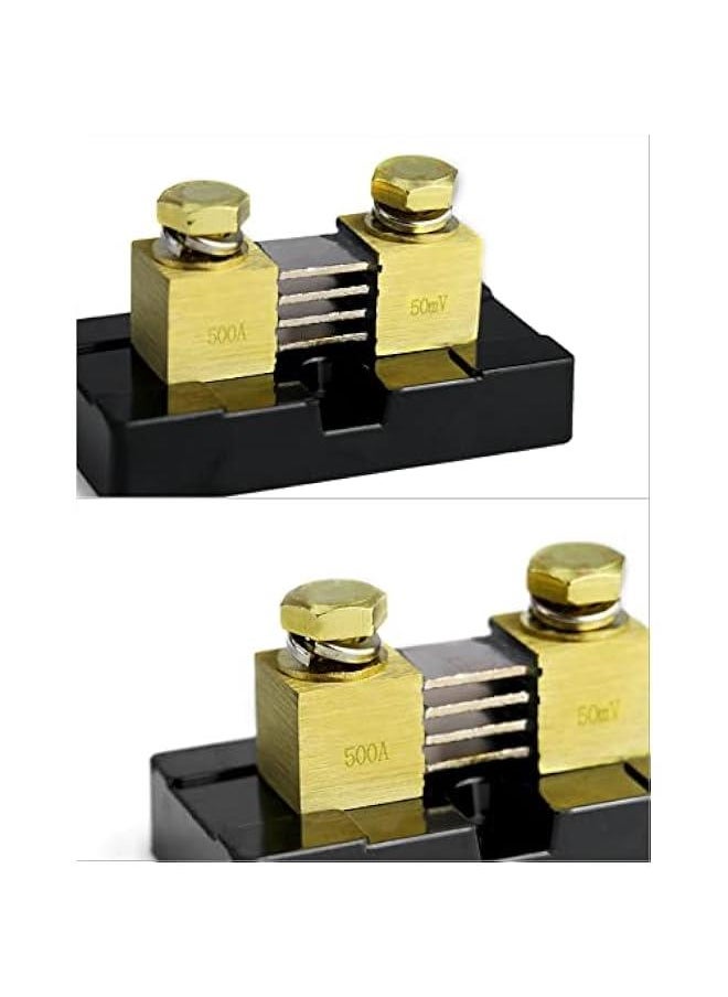 Arabest 500A 50mV Ammeter Shunt Ampere Electric DC Digital Shunt Resistor, for Amplifier Panel Ammeter Current Measurement Auge Tester, Brass and Manganese Copper, 120% of Rated Current, 2 Hours  - Image 4
