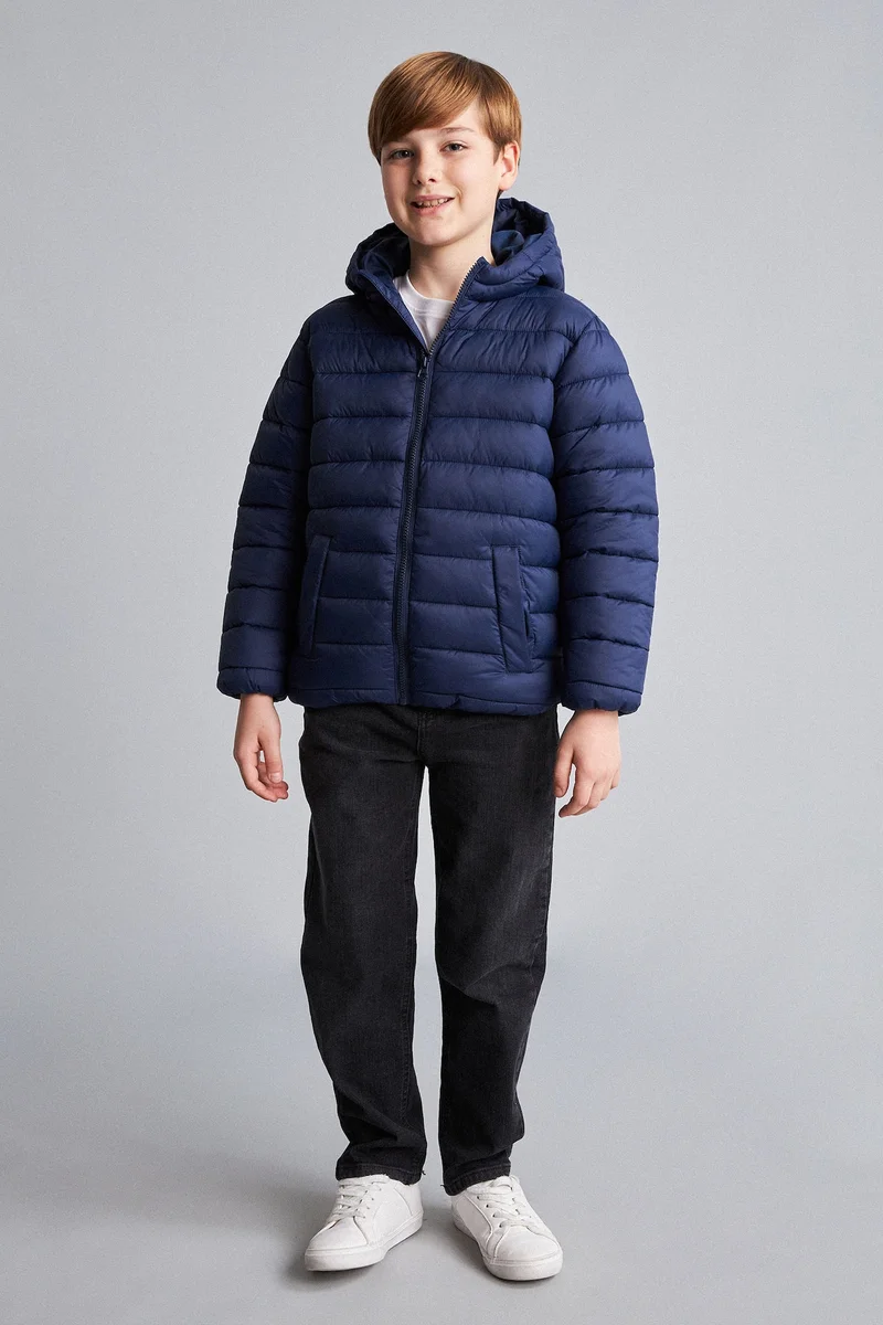 ديفاكتو Boy Hooded Puffer Jacket