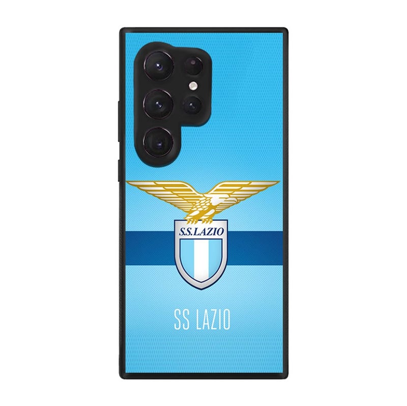 Silk Route Lazio Design Italy FootballSoccer Club Mobile Back Cover for Samsung S23 Ultra Multicolor