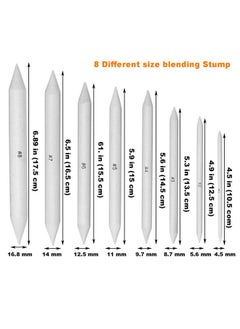 22 Pieces Blending Stumps And Tortillions Set With 2 Sandpaper Pencil Sharpener 1 Pencil Extension Tool And 1 Eraser For Student Sketch Drawing Accessories School Supplies - pzsku/Z08B7271334AF1475BCE1Z/45/_/1724479559/a3929408-9c42-4163-9376-84860cfaab52