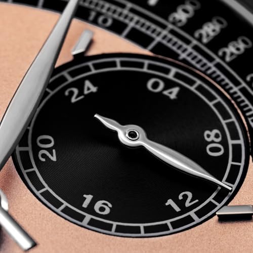 ADDIESDIVE Chronograph Watches for Men Orange Dial VK64 Movement 100M Water Resistant Analog Mens Casual Watches - Image 4