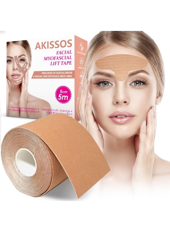 أكيسوس رقع شد تجاعيد الجبهة وبين العينين من اكيسوس، رقعة التجاعيد دون جراحة لتجاعيد لفة واحدة، 5 سم × ملم.، لنوع البشرة كل الأنواعة - Image 1