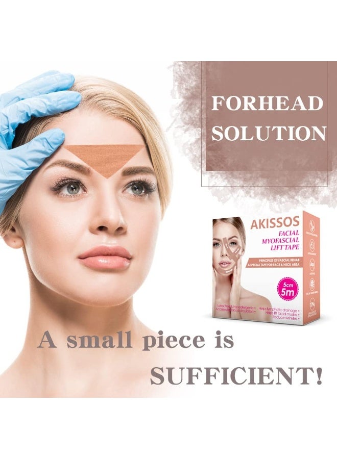 أكيسوس رقع شد تجاعيد الجبهة وبين العينين من اكيسوس، رقعة التجاعيد دون جراحة لتجاعيد لفة واحدة، 5 سم × ملم.، لنوع البشرة كل الأنواعة - Image 4