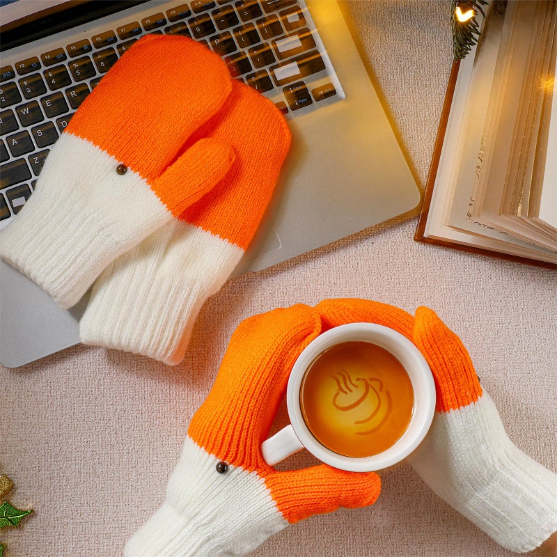 Yearntown Winter Goose Gloves Funny Novelty Women Gloves with Thermal Lining Cute Mittens for Goose Lover Gift(1 Pairs of,Short) - Image 2