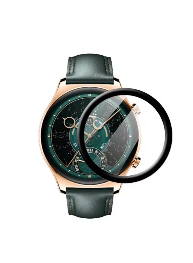 Screen Protector For Huawei Honor Watch GS 3, 3D Curved Soft Edge Protective Film [Anti-Scratch] [Bubble Free] [Ultra Shatterproof] [High Sensitive] (Not Glass) - Image 1