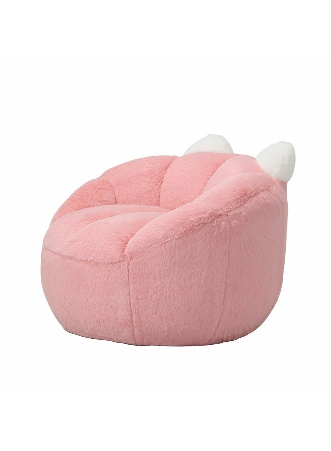 DANUBE HOME Mini Kids Lounger – Cozy, Stylish Toddler Lounge Chair, Ideal For Bedroom, Playroom, Or Reading & Relaxing – Light Pink - Image 4