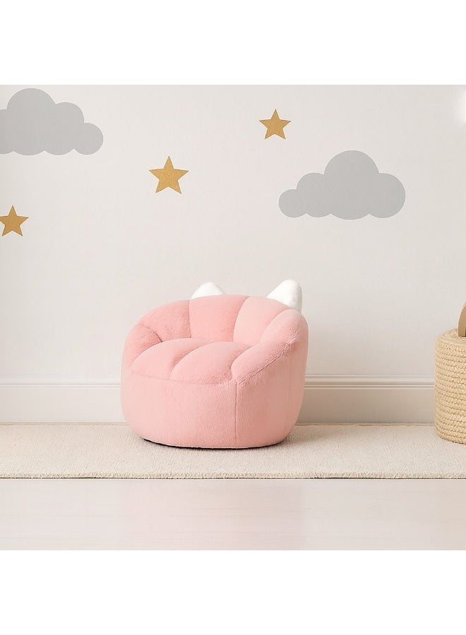 DANUBE HOME Mini Kids Lounger – Cozy, Stylish Toddler Lounge Chair, Ideal For Bedroom, Playroom, Or Reading & Relaxing – Light Pink - Image 1