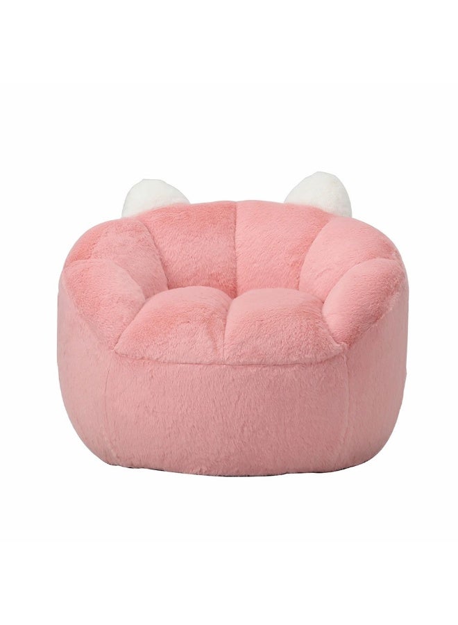 DANUBE HOME Mini Kids Lounger – Cozy, Stylish Toddler Lounge Chair, Ideal For Bedroom, Playroom, Or Reading & Relaxing – Light Pink - Image 2