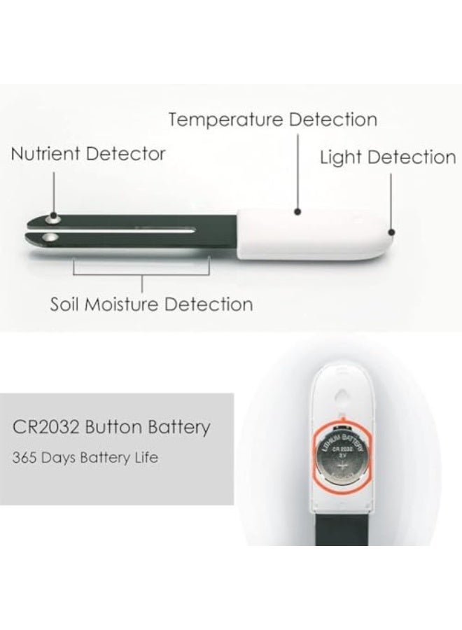 Generic NALACAL Plant Water Meter 4 in 1,Plant Water Monitor,Automatically detect Moisture/Temperature/Light/Fertility,Can Connect to Mobile Phone via Bluetooth,Hygrometer Sensor for Indoor Plants (1pc)  - Image 5