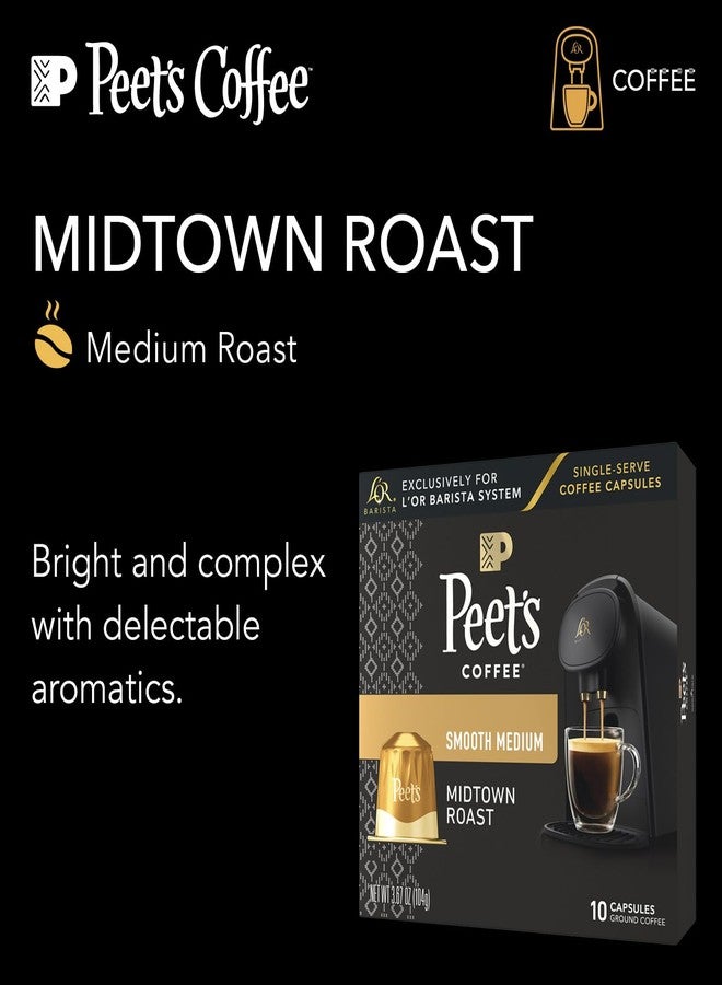 L'OR Barista Coffee Pods, 10 Count Peet's Midtown, Single-Serve Aluminum Capsules Compatible with the L'OR BARISTA System, 10 Count (Pack of 1) - Image 4