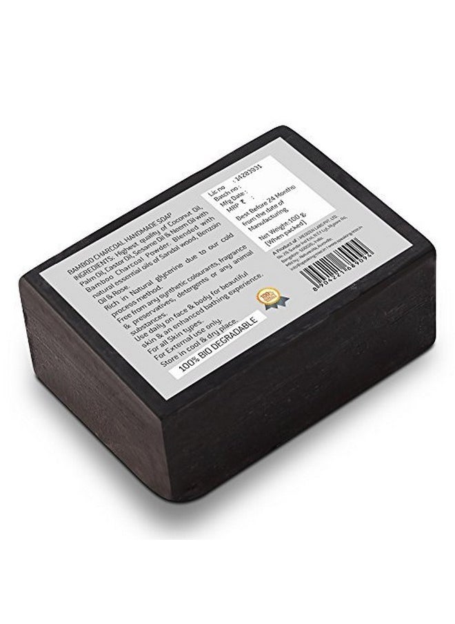 Speaking Tree - Speaking Tree Specially Formulated and Cold Processed Deodorizing Bamboo Charcoal Handmade Soap 100 gms (Pack of 2) | Cleanse Skin Naturally and A Beautifully Refreshing Aroma - Image 1