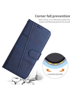 Best Choice Products For iPhone 16 Plus Case,Premium Leather Wallet Case with Card Holder Kickstand Magnetic Closure Flip Folio Case Cover for iPhone 16 Plus,Blue  - Image 5