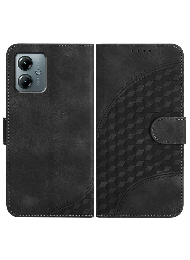 S-TOP Case For Motorola Moto G Play 2025 / G Power 2025 Elephant Head Embossed Phone Leather Case with Lanyard - Image 1
