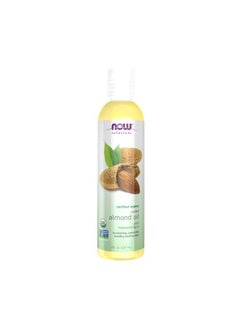 now Solutions, Organic Sweet Almond Oil, 100% Pure Moisturizing Oil, Promotes Healthy-Looking Skin, Unscented Oil, 8-Ounce  - Image 1
