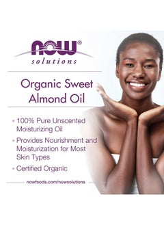 now Solutions, Organic Sweet Almond Oil, 100% Pure Moisturizing Oil, Promotes Healthy-Looking Skin, Unscented Oil, 8-Ounce  - Image 4