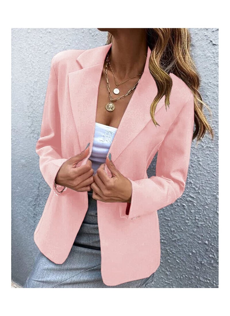 Shougu New Women's Casual Long Sleeved One Button Suit Jacket  - Image 3