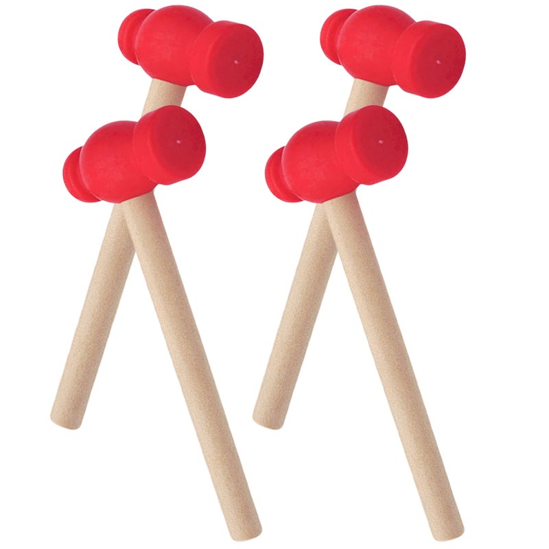 4pcs Hammer Toys Children Pretend Play Hammer Toys Pounding Hammers Toys - Image 1