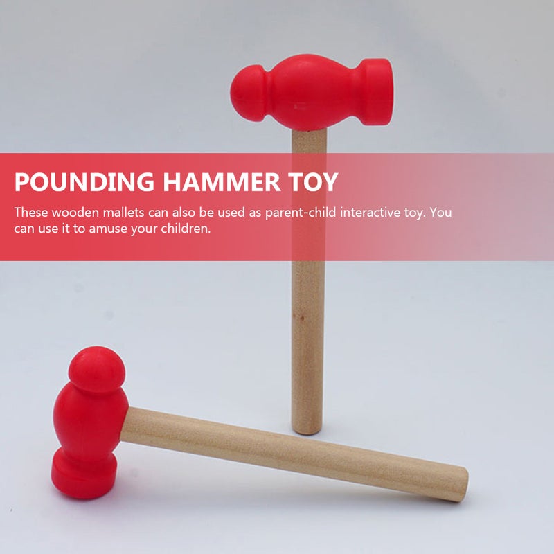 4pcs Hammer Toys Children Pretend Play Hammer Toys Pounding Hammers Toys - Image 5