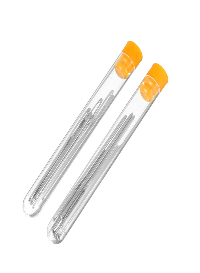 9Pcs Stainless Steel Sewing Needle Big Eye Cross Stitch Blunt Large Hole Knitting Embroidery Tool Needlework Yarn in 3 Sizes Bottle Accessories - Image 4