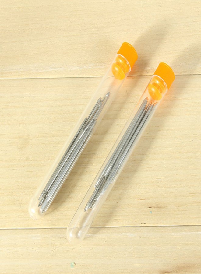 9Pcs Stainless Steel Sewing Needle Big Eye Cross Stitch Blunt Large Hole Knitting Embroidery Tool Needlework Yarn in 3 Sizes Bottle Accessories - Image 2