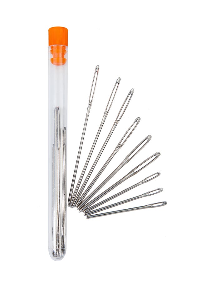 9Pcs Stainless Steel Sewing Needle Big Eye Cross Stitch Blunt Large Hole Knitting Embroidery Tool Needlework Yarn in 3 Sizes Bottle Accessories - Image 1