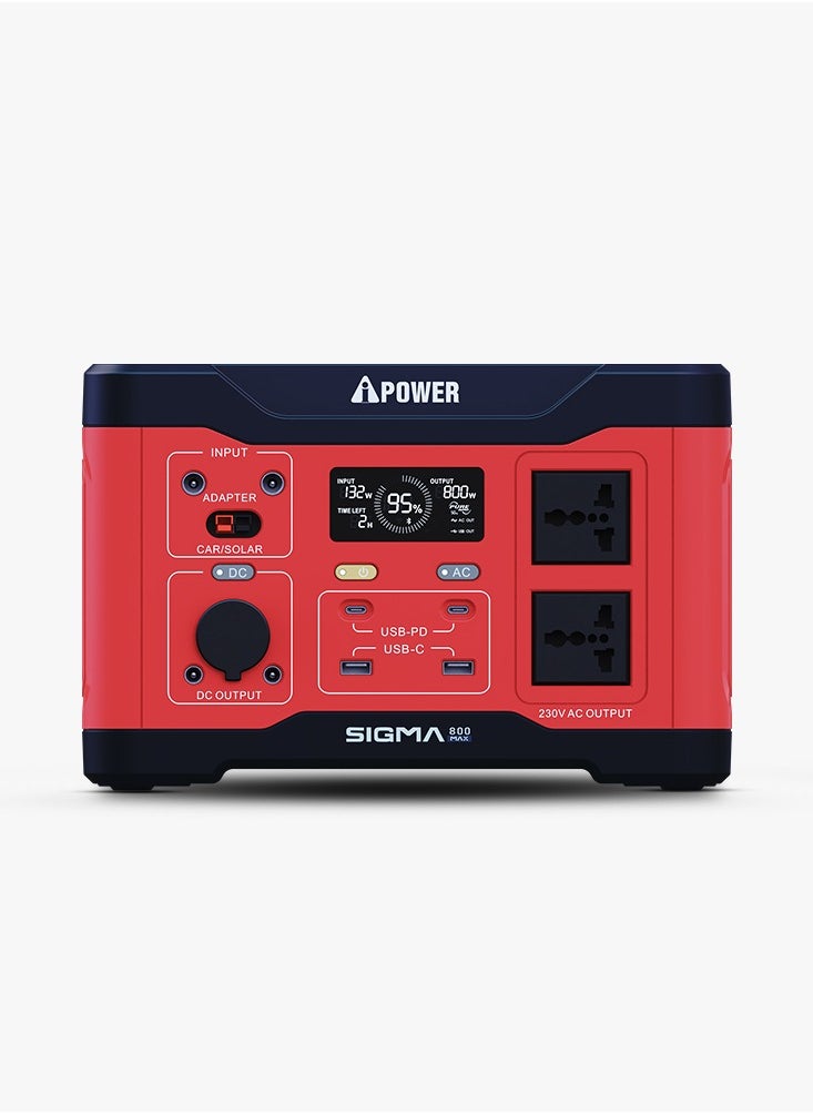 AIPOWER - iPower SIGMA 800 MAX Portable Power Station - Unleash 800W Rated Power and 1600W Peak Performance for Ultimate On-the-Go Power - Image 1
