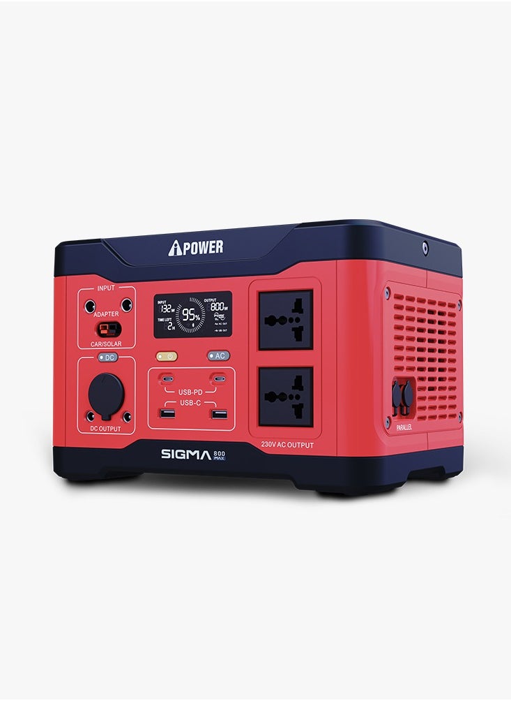 AIPOWER - iPower SIGMA 800 MAX Portable Power Station - Unleash 800W Rated Power and 1600W Peak Performance for Ultimate On-the-Go Power - Image 1