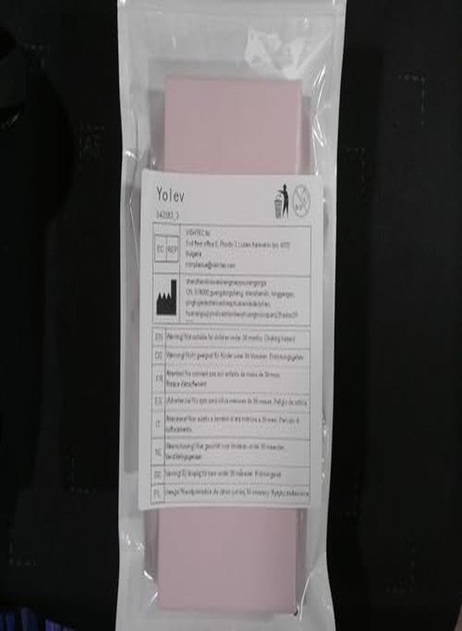 Yolev علبة هدايا مجوهرات 2 قطعة - منظم تخزين كرتوني مربع للسلسلة، الأقراط، الأساور - علبة مجوهرات كرافت (وردي) - Image 2